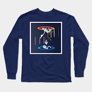 portal gun crossover Long Sleeve T-Shirt